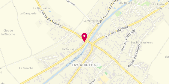 Plan de La P'titeTablée - Fay aux Loges, 2 Rue Alphonse Desbrosse, 45450 Fay-aux-Loges