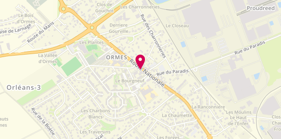 Plan de Au Petit Creux, 127 Rue Nationale, 45140 Ormes