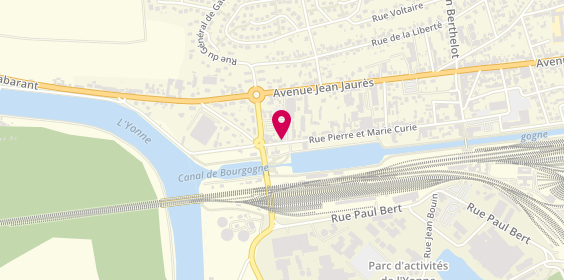 Plan de Restaurant du canal, 58 Rue Pierre et Marie Curie, 89400 Migennes