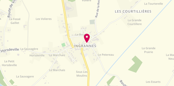 Plan de AUGU Eric, 15 Place du Bourg, 45450 Ingrannes