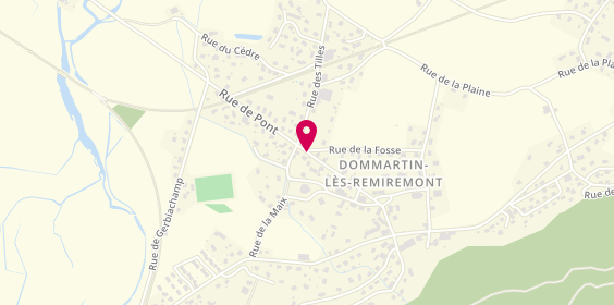 Plan de RIEFENSTAHL Chantal, 361 Rue Pont, 88200 Dommartin-lès-Remiremont