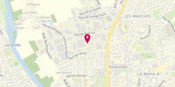 Plan de Le Briefing, 36 Rue de Carnac, 72190 Coulaines