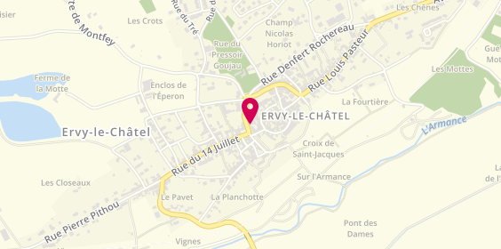 Plan de Grados, et Rue Decourtives, 89600 Saint-Florentin
2 Boulevard Belgrand, 10130 Ervy-le-Châtel