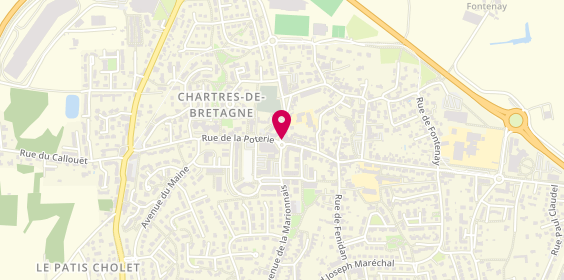Plan de Les Délices d'Erwann, 39 Rue de la Poterie, 35131 Chartres-de-Bretagne