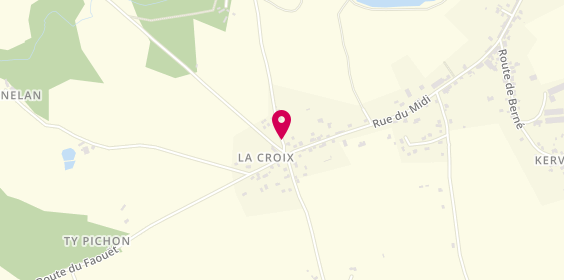 Plan de La Cabane A Samoussas, Lieu-Dit la Croix, 56320 Priziac