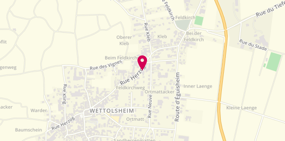 Plan de Logis Hotels, 9 Rue Herzog, 68920 Wettolsheim
