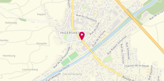 Plan de Boulangerie Patisserie Haeberle, 58 Rue de la République, 68040 Ingersheim