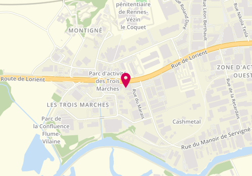 Plan de Les As de la Viande, 179 Rue de Lorient, 35132 Vezin-le-Coquet