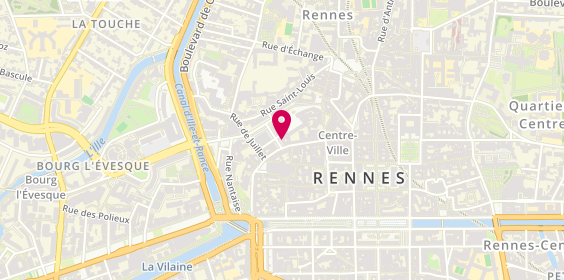 Plan de Les Italiens du Coin, 12 Rue de la Monnaie, 35000 Rennes