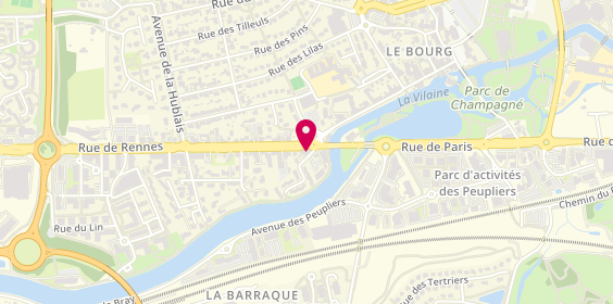 Plan de Coquille restaurant/traiteur (Cesson), 7 Rue de Rennes, 35510 Cesson-Sévigné