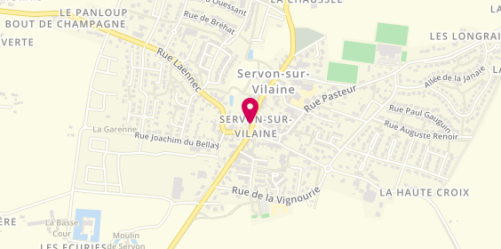 Plan de Boucherie Charcuterie Traiteur JAUNET Servon-Sur-Vilaine, 3 Rue du Maréchal Leclerc, 35530 Servon-sur-Vilaine