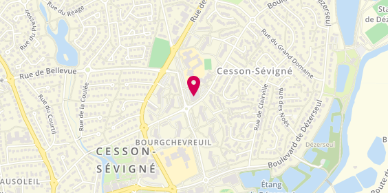 Plan de L'épicurien, 50 Rue de Belle Épine, 35510 Cesson-Sévigné