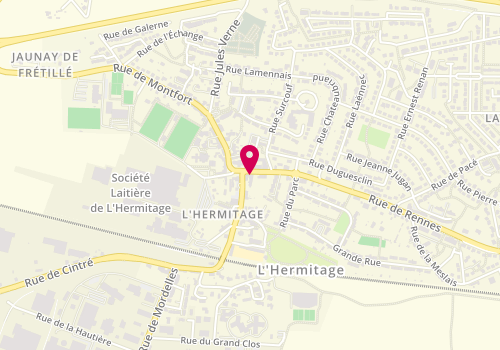 Plan de Le Saint Hilaire, 4 Rue Rennes, 35590 L'Hermitage