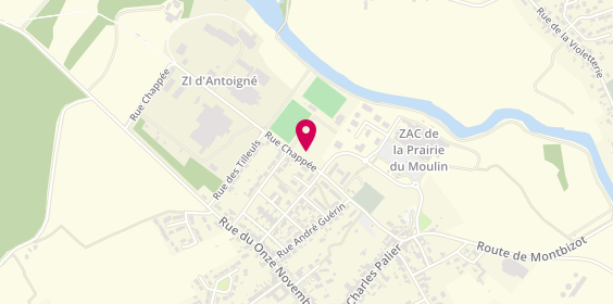 Plan de L'Atelier des Saveurs, 10 Rue Chappee, 72380 Sainte-Jamme-sur-Sarthe
