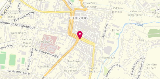 Plan de Charcuterie Braat, 1 Place 
Pl. Duhamel, 45300 Pithiviers