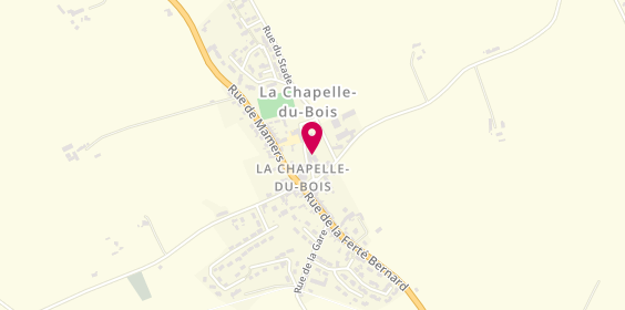 Plan de Boulangerie Barre, 5 place de la Grande Cour, 72400 La Chapelle-du-Bois