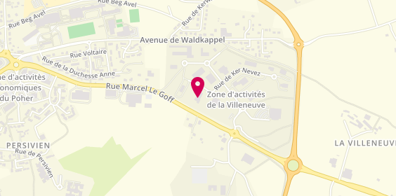 Plan de Le Manac'h Traiteur, Zone Aménagement de la Villeneuve, 29270 Carhaix-Plouguer