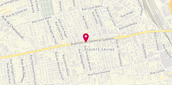 Plan de Charcuterie Thierry SAS, 73 avenue du Général Gallieni, 10300 Sainte-Savine