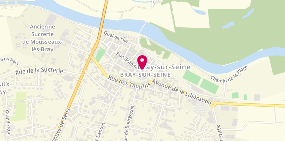 Plan de Au Bon Laboureur, 2 Rue Grande, 77480 Bray-sur-Seine