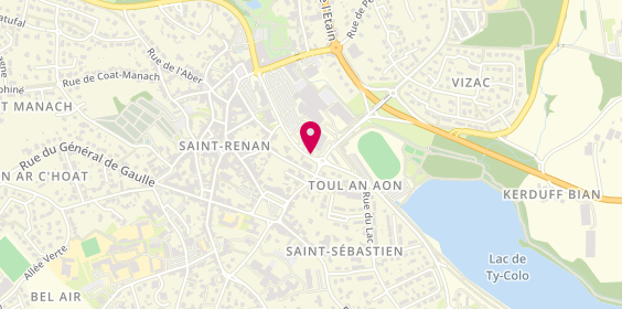 Plan de Casino Cafeteria, Rue du Pont de Bois, 29290 Saint-Renan