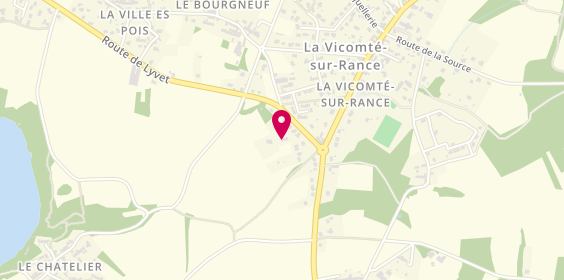 Plan de Barbara Cuisine végétarienne et Vegan, 9 Route de Lyvet, 22690 La Vicomté-sur-Rance