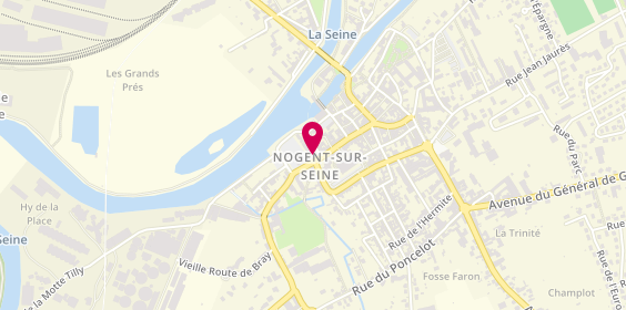 Plan de Restaurant Traiteur - le petit Nogentais, 2 place de la Halle, 10400 Nogent-sur-Seine