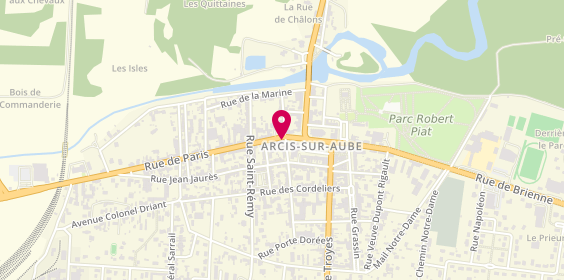 Plan de Brelest Charcutier Traiteur, 1 Rue de Paris, 10700 Arcis-sur-Aube