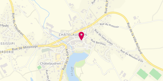 Plan de Chez Christophe le Traiteur du Leff, 1 place de la République, 22170 Châtelaudren-Plouagat