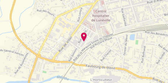 Plan de EIRL Jacquot Thomas, 3 Rue du Réverbère, 54300 Lunéville