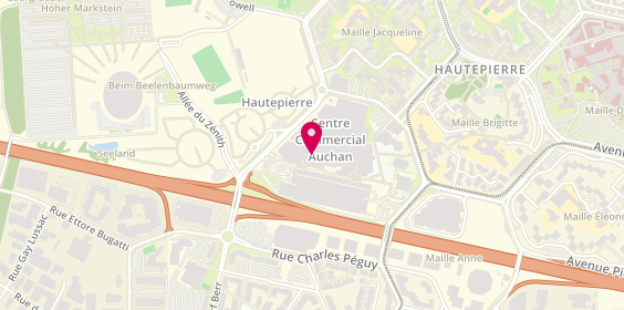 Plan de Bretzel Burgard, Centre Commercial Auchan place André Maurois, 67200 Strasbourg