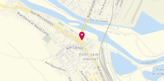 Plan de Le Fournil des Arcades, 9 Rue Jean Jaurès, 54550 Pont-Saint-Vincent