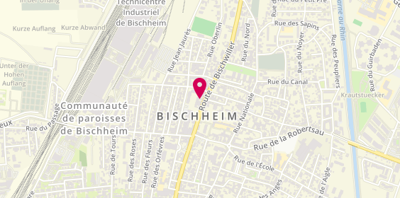 Plan de Pâtisserie Sipp, 45 Route de Bischwiller, 67800 Bischheim