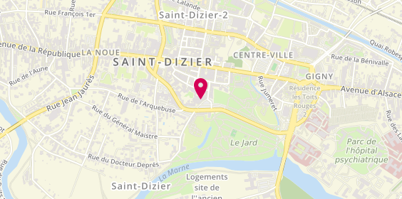 Plan de Le Gourmet du Jard, 5 Place de la Liberté, 52100 Saint-Dizier