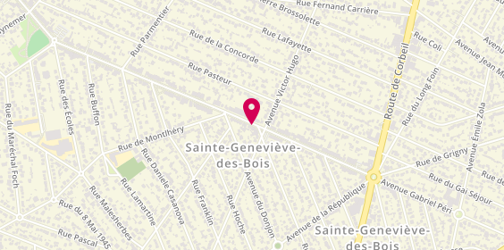 Plan de Aux Délices d'Italie, 150 avenue Gabriel Péri, 91700 Sainte-Geneviève-des-Bois