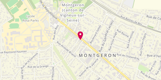 Plan de Piri Poulet, 90 avenue de la République, 91230 Montgeron