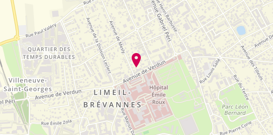Plan de Au Bonheur des Gourmands, 16 Avenue de Verdun, 94450 Limeil-Brévannes