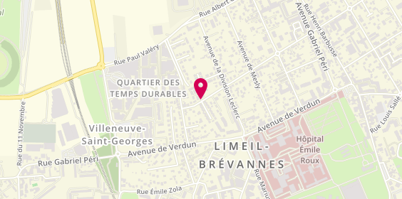 Plan de Mme HOUNKPATI DIVANA, 3 Avenue des 2 Clochers, 94450 Limeil-Brévannes