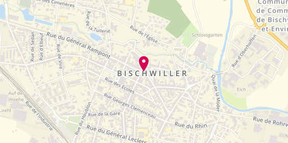 Plan de Sté d'Exploit Boulangerie Pâtisserie P. Karcher, 4 Rue General Rampont, 67240 Bischwiller