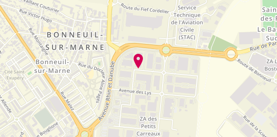 Plan de Restaurant Les Petits Carreaux - Traiteur du Monde, 6 Avenue Coquelicots, 94380 Bonneuil-sur-Marne