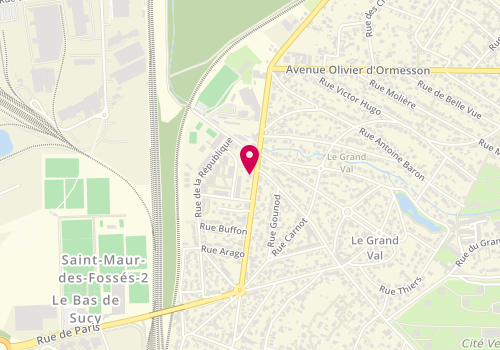 Plan de Les Savouristes Traiteur Evenementiel, 73 Rue du Général Leclerc, 94370 Sucy-en-Brie