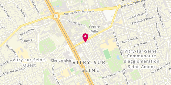 Plan de O’saveur Traiteur Pâtisserie, 23 avenue de l'Abbé Roger Derry, 94400 Vitry-sur-Seine