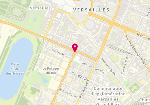 Plan de Monument Café Versailles, Quartier Saint Louis 1 Rue Mar Joffre, 78000 Versailles