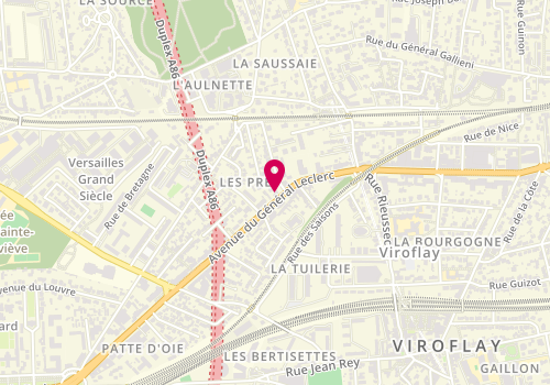 Plan de Au Porte Bonheur, 164 avenue du Général-Leclerc, 78220 Viroflay