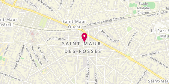 Plan de Sud Est Gourmet, 11 avenue Charles de Gaulle, 94100 Saint-Maur-des-Fossés