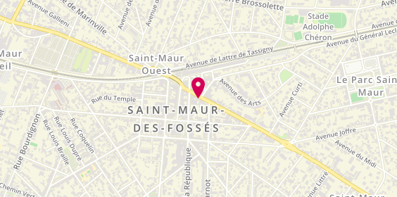 Plan de Le Ventre de Maxime, 14 avenue Foch, 94100 Saint-Maur-des-Fossés