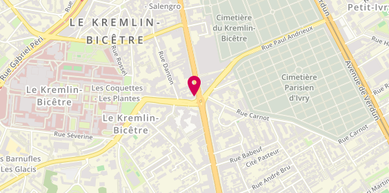 Plan de Le Fournil de Paris Kremlin, 100 Av. De Fontainebleau, 94270 Le Kremlin-Bicêtre