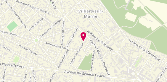 Plan de Tevet Pinhas, 44 Avenue Beauséjour, 94500 Champigny-sur-Marne