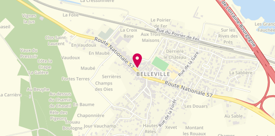 Plan de Les Délices de Belleville, 59 Route Nationale 57, 54940 Belleville
