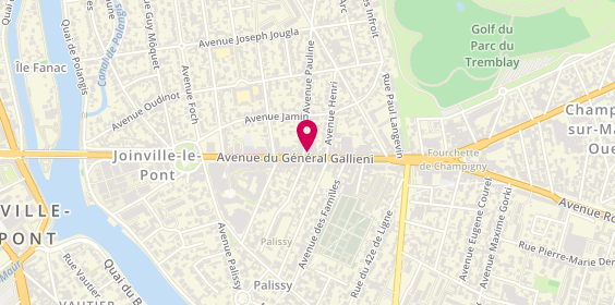 Plan de Aux Délices de Galliéni, 33 Avenue du General Galliéni, 94340 Joinville-le-Pont