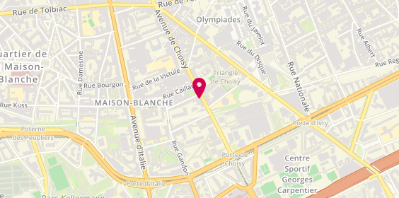 Plan de Hauky, 43 avenue de Choisy, 75013 Paris